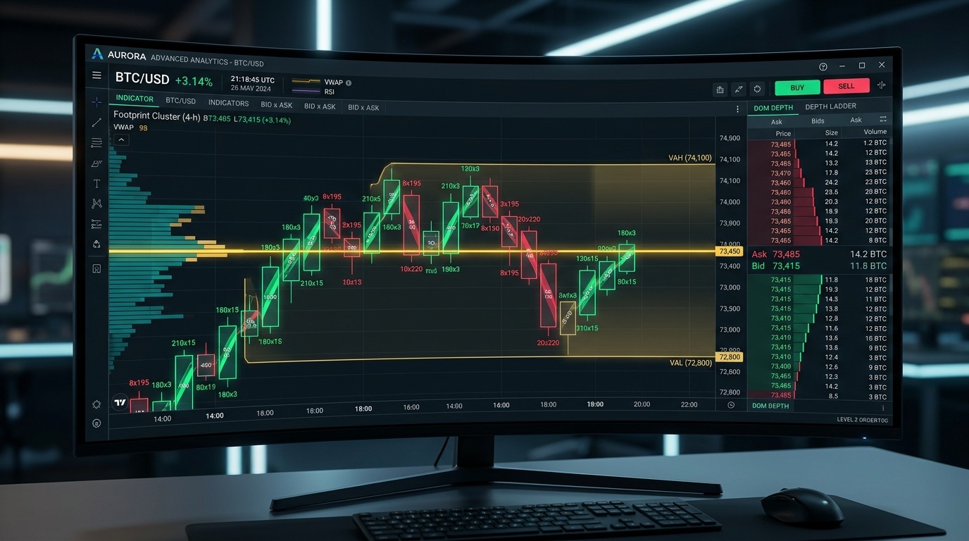 Кластерный анализ объемов и Market Profile в 2026 году: Как торговать от POC, VAH и VAL с подтверждением в стакане Level 2