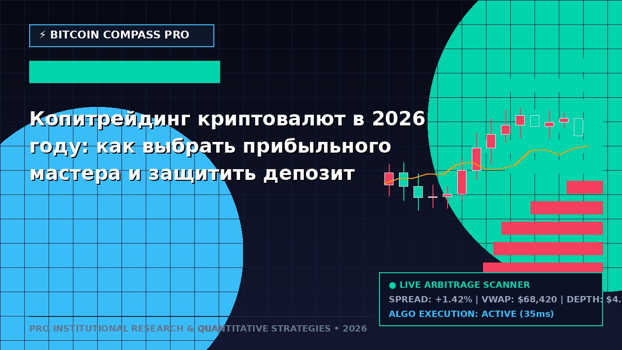 Копитрейдинг криптовалют в 2026 году: как выбрать прибыльного мастера и защитить депозит