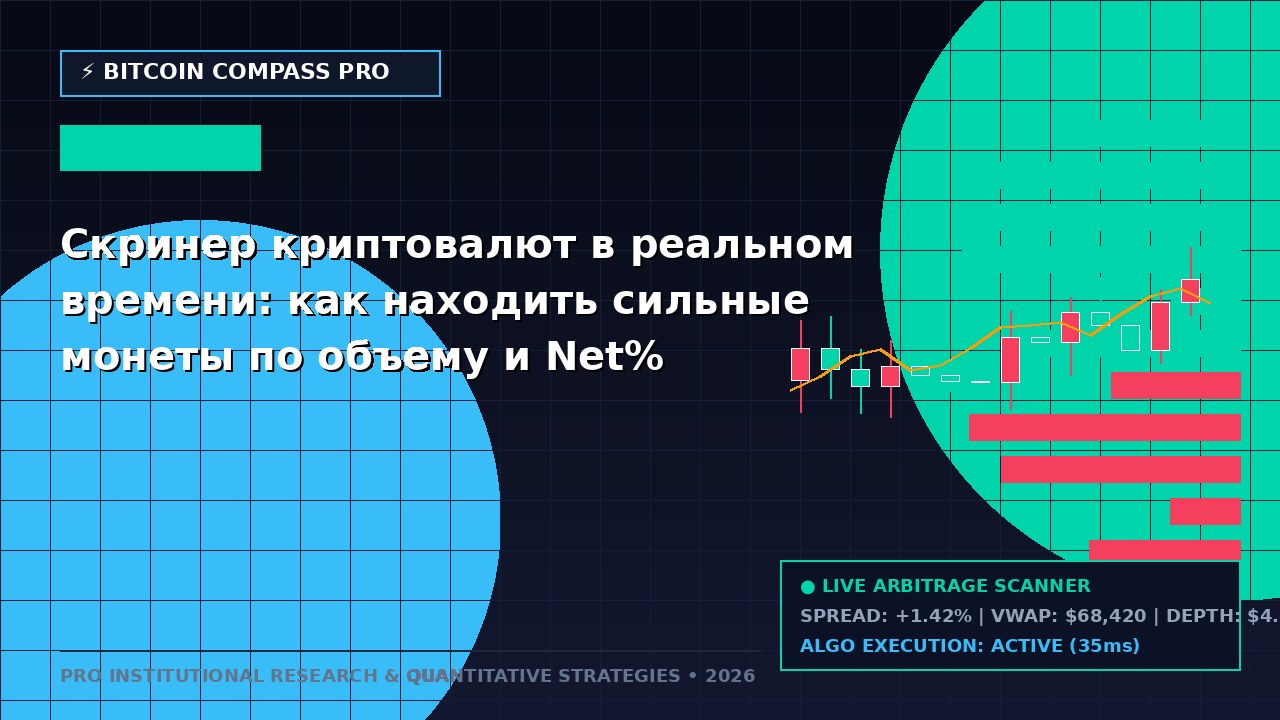 Скринер криптовалют в реальном времени: как находить сильные монеты по объему и Net%