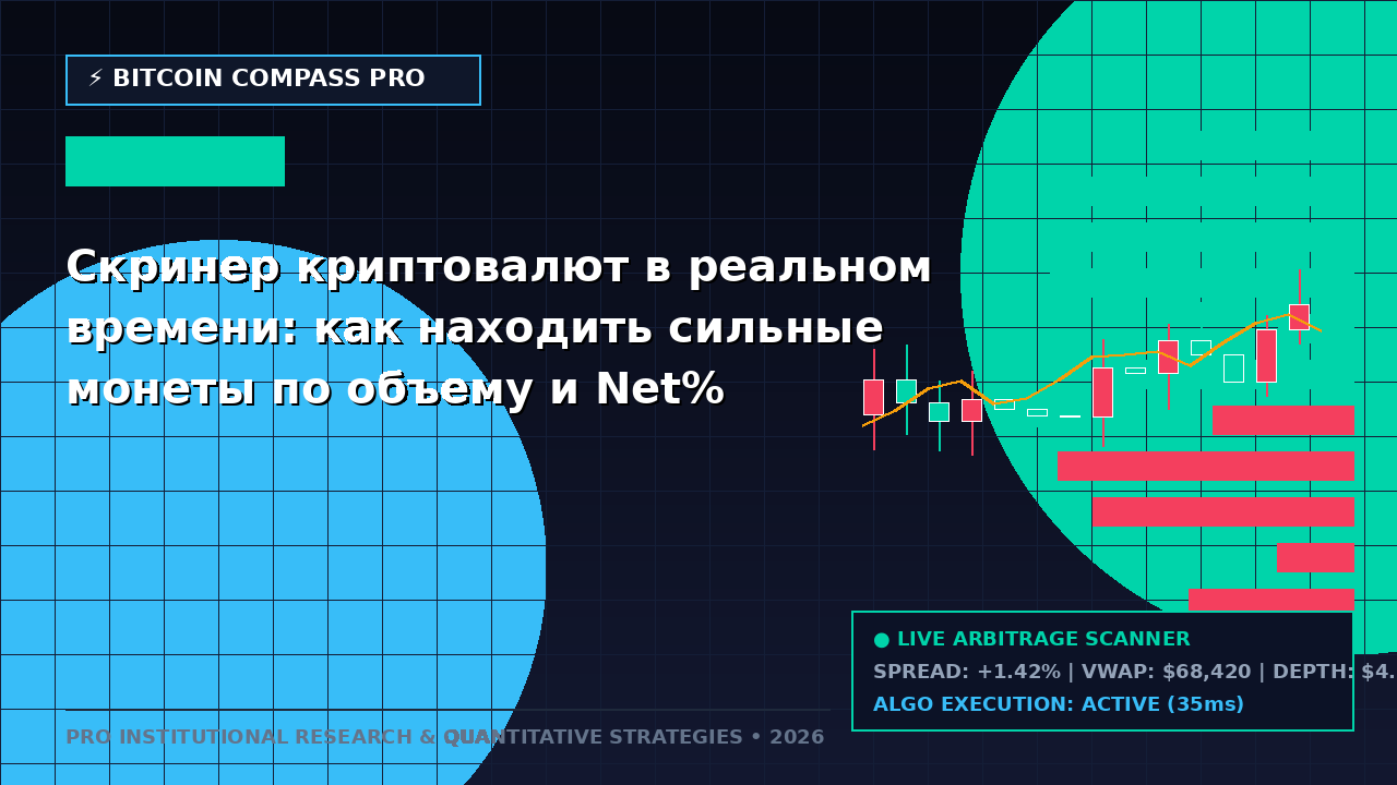 Скринер криптовалют в реальном времени: как находить сильные монеты по объему и Net%