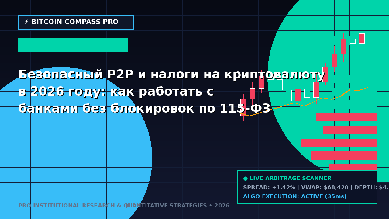 Безопасный P2P и налоги на криптовалюту в 2026 году: как работать с банками без блокировок по 115-ФЗ