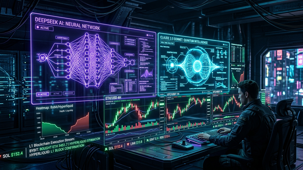 DeepSeek + Claude в криптотрейдинге (2026): как создать автономного AI-агента с нуля (Код Python, Промпты, Bybit/Hyperliquid)