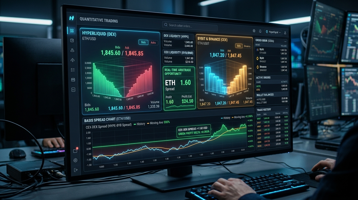DEX vs CEX Межбиржевой арбитраж 2026: Как зарабатывать на спредах и ставке финансирования между Hyperliquid, Bybit и Binance