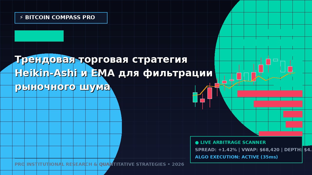 Трендовая торговая стратегия Heikin-Ashi и EMA для фильтрации рыночного шума
