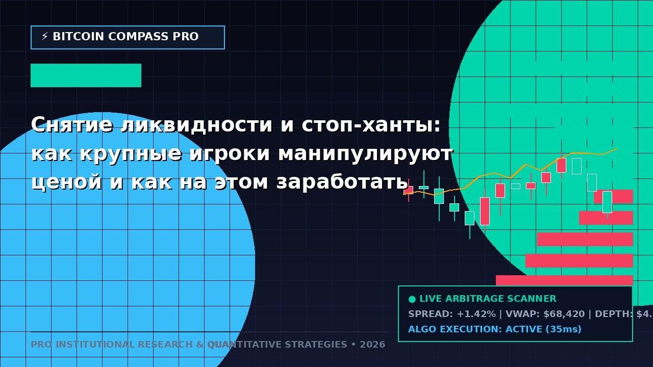 Снятие ликвидности и стоп-ханты: как крупные игроки манипулируют ценой и как на этом заработать