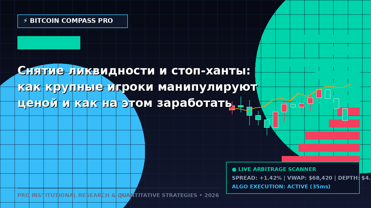 Снятие ликвидности и стоп-ханты: как крупные игроки манипулируют ценой и как на этом заработать