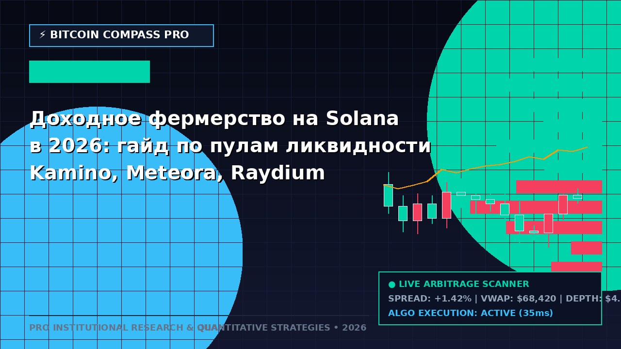 Доходное фермерство на Solana в 2026: гайд по пулам ликвидности Kamino, Meteora, Raydium