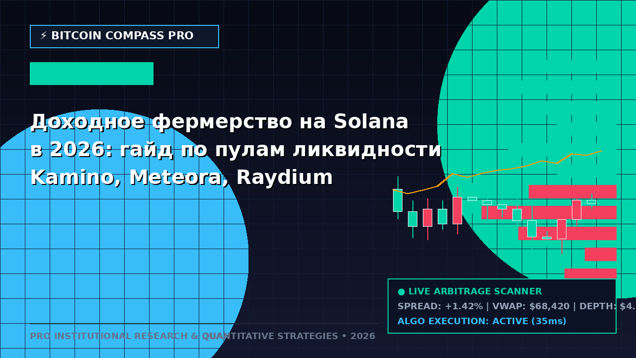 Доходное фермерство на Solana в 2026: гайд по пулам ликвидности Kamino, Meteora, Raydium