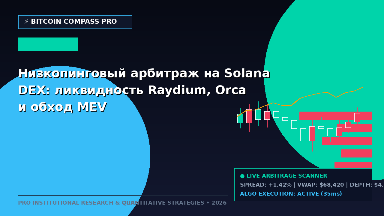 Низкопинговый арбитраж на Solana DEX: ликвидность Raydium, Orca и обход MEV