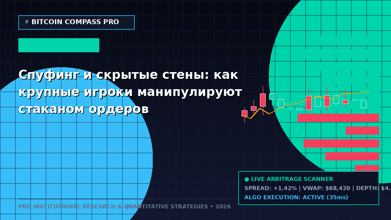 Спуфинг и скрытые стены: как крупные игроки манипулируют стаканом ордеров